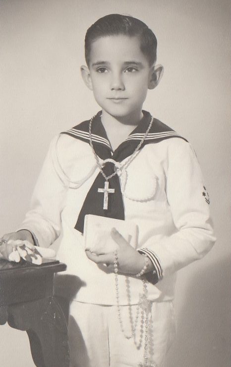traje de comunión de marinero años 60
